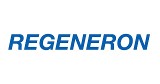 Regeneron name logo in blue