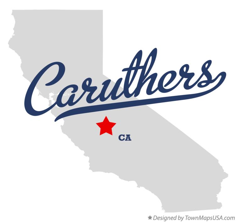 Map of Caruthers California CA