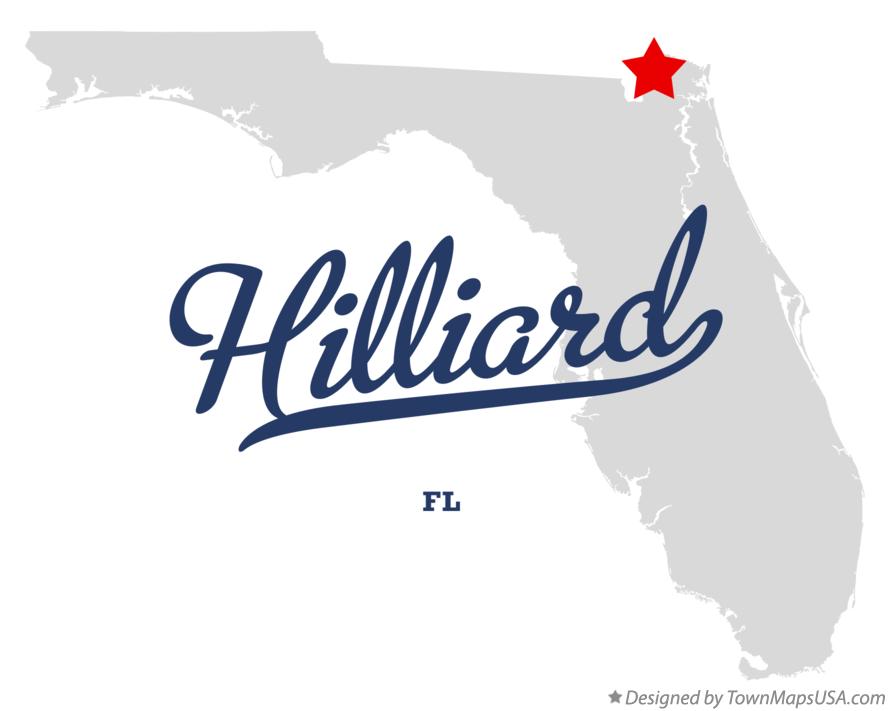 Map of Hilliard Florida FL