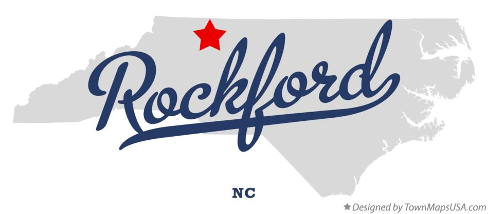 Map of Rockford North Carolina NC