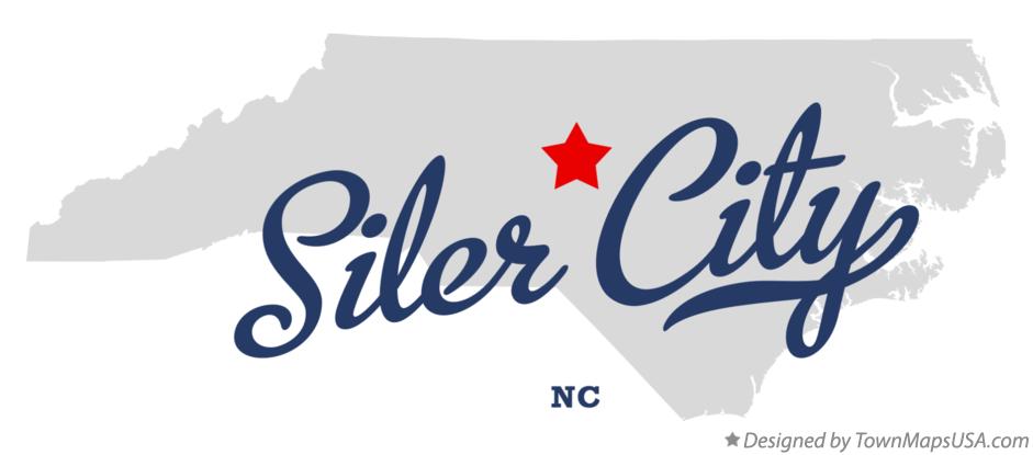 Map of Siler City North Carolina NC