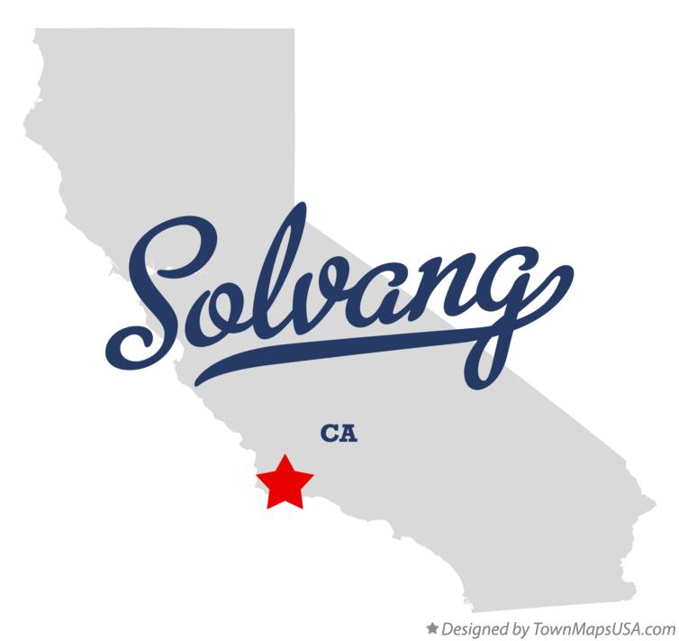 Map of Solvang California CA