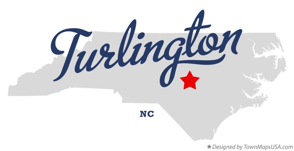 Map of Turlington North Carolina NC