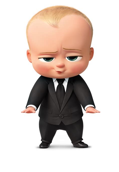 Boss Baby Animated Figure in Suit and Tie PNG | PNG All