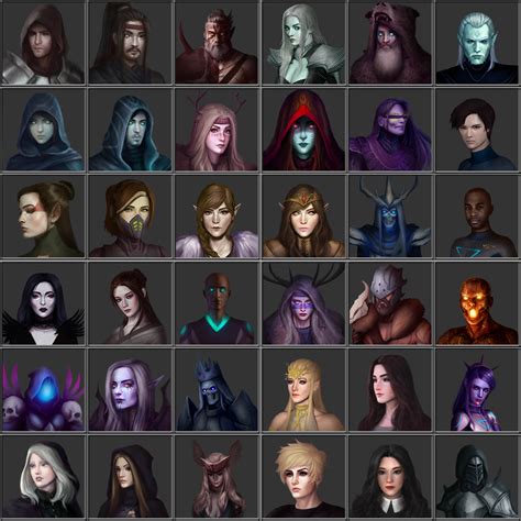 ArtStation - Realistic 2D Sci-fi & Fantasy Game Avatars | Game Assets