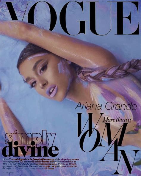 Ariana Grande Vogue | Vogue photoshoot, Vogue magazine covers, Magazine ...