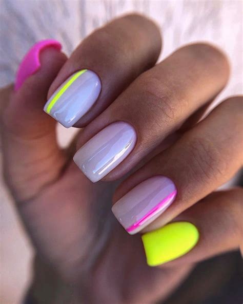 Short colorful summer nail design ideas. | Melody Jacob