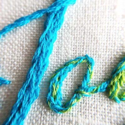 Embroidering letters: the stem stitch and split stitch - Peacock & Fig