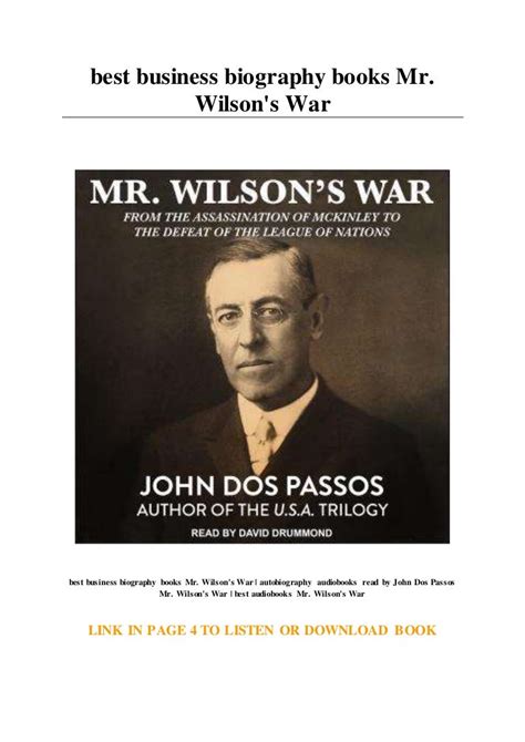 best business biography books Mr. Wilson's War