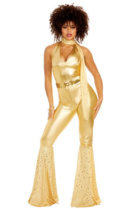 Disco Fox Costume, Gold Disco Costume