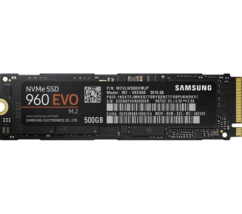 Buy SAMSUNG 960 Evo Internal SSD - 500 GB | Free Delivery | Currys