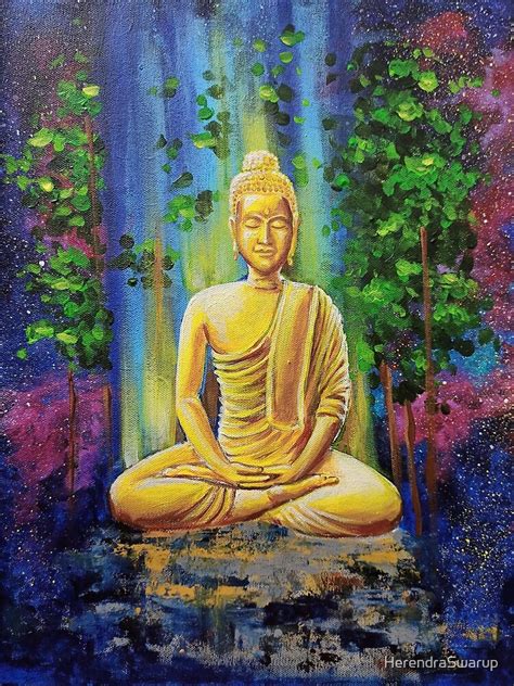 "Buddha - Nirvana" Poster for Sale by HerendraSwarup | Redbubble