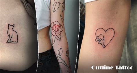 55 Top Outline Tattoo Ideas For Men and Women | Latest Designs