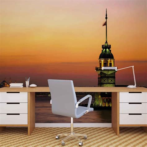 Istanbul City Urban Sunset Wall Paper Mural | Buy at UKposters