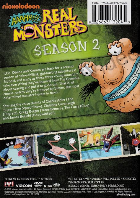 Aaahh, Real Monsters: Season 2 (Nickelodeon) New DVD 826663132045 | eBay