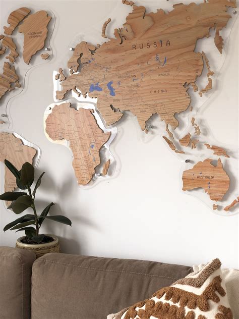 Wooden World Wall Map | Images and Photos finder