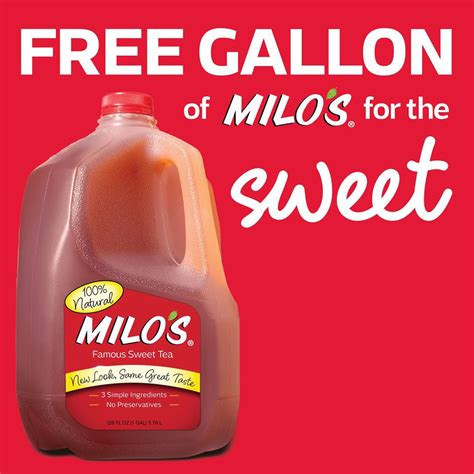 2,000 FREE gallon of Milo’s Tea