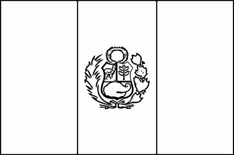 Peru Flag Coloring Page Free - Coloring Home