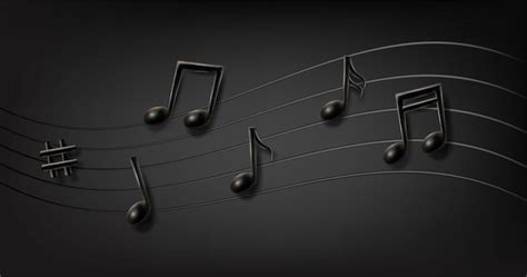 Music Notes Black Background Images - Free Download on Freepik