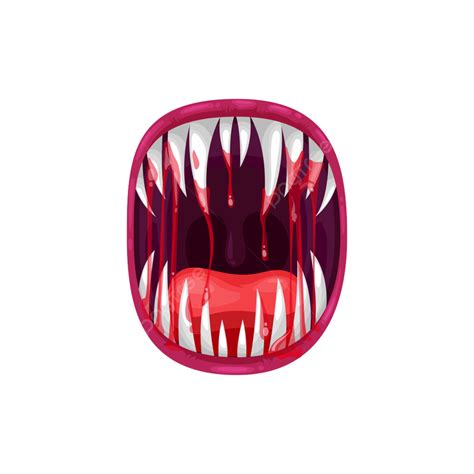 Monster Mouth Vector Design Images, Monster Mouth Vector Icon, Tongue ...