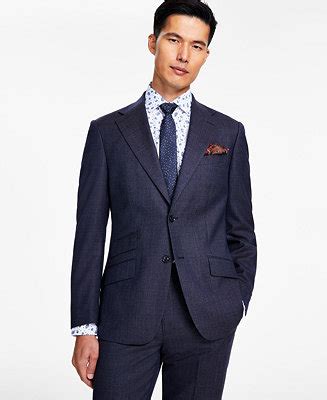 Tallia Men's Slim-Fit Stretch Solid Suit Jacket - Macy's