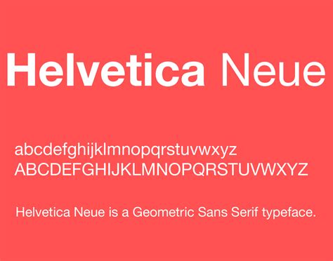 Neue Helvetica Font Download