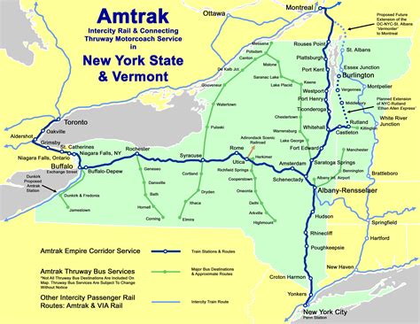 Amtrak Routes - Empire State Passenger Association