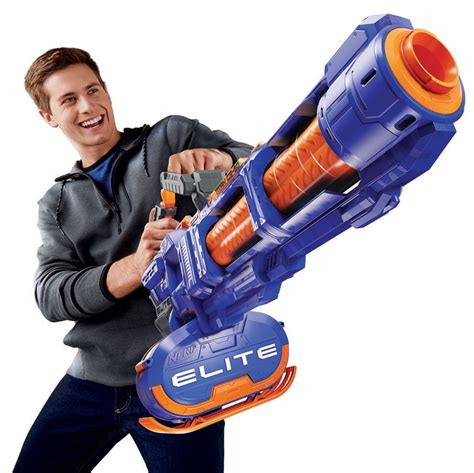 The NERF N-Strike Elite Titan CS-50 is a 50-Round Foam Dart Minigun