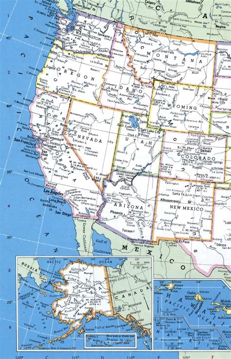 Maps of Western region of United States