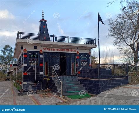 Picture Taken of Shani Dev Temple in a Village in India. Stock Photo ...