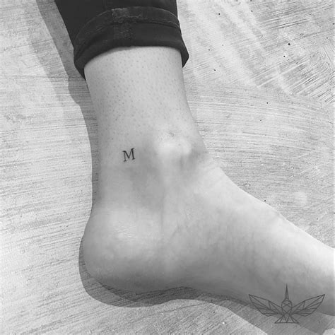 "M" (Ankle) #instatattoos #newtattoo #tattooartist #inkedup #tattoolife ...