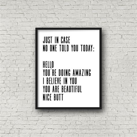 Funny Poster Funny Wall Art Typography Print Funny Wall - Etsy