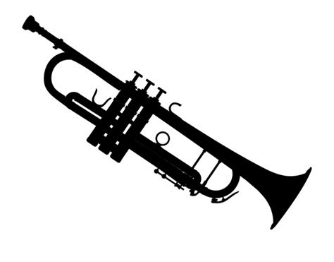 Free Trumpet Black And White Clipart, Download Free Trumpet Black And ...