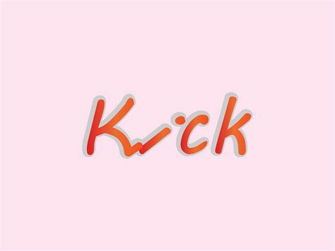 Kick logo design by Baboon Designs on Dribbble