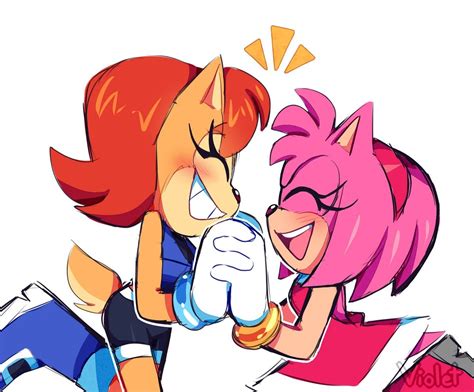 Sally x Amy: - SONIC COUPLES - Fanpop