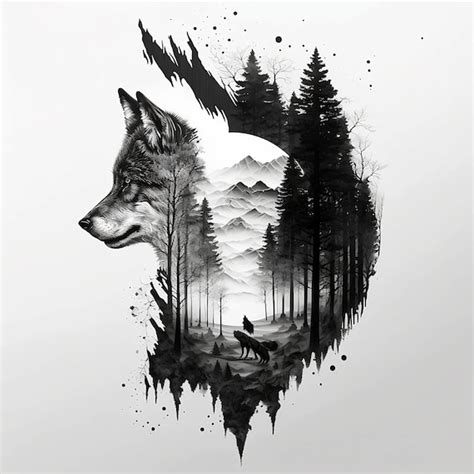 Tattoo Design Wolf