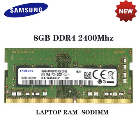 Samsung 8GB DDR4 2400MHz RAM PC4-2400T Laptop Notebook M471A1K43CB1-CRC ...