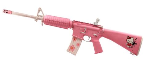 Hello Kitty AR-15 - evil black rifle meets cute and cuddly - RifleBlog