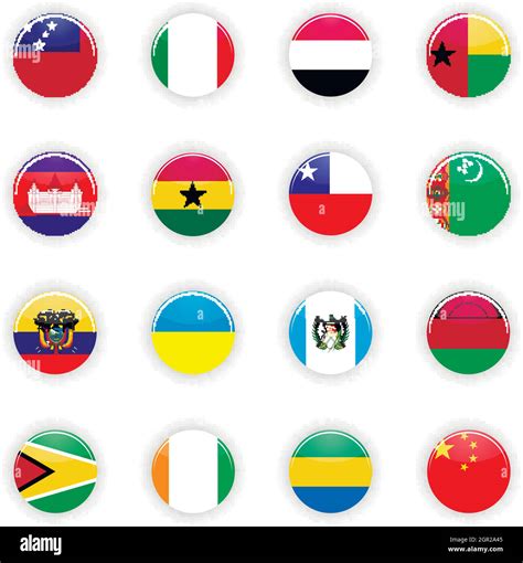 Flags Of The World Global World Flags Vector Design Images Global Flags ...