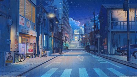 Anime Night City HD Wallpapers - Wallpaper Cave