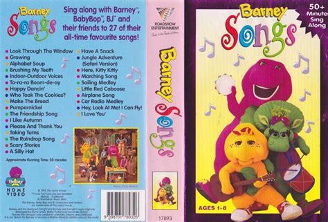 BARNEY SONGS VIDEO VHS VIDEO PAL~ A RARE FIND~ | eBay