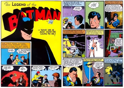 Over the course of the first few Batman strips, elements were added to ...