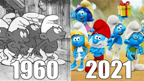 Evolution of The Smurfs in Cartoons & Movies [1960-2021] - YouTube