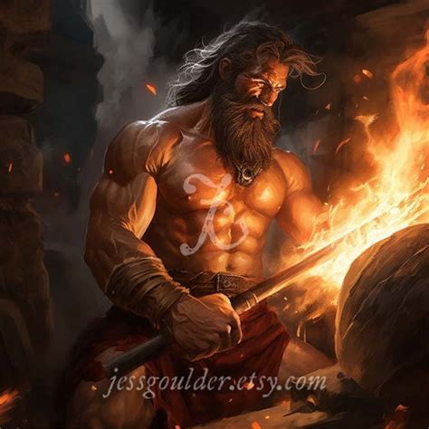 Hephaestus Greek God of Fire, Volcanoes, Metalworking, Artisans ...