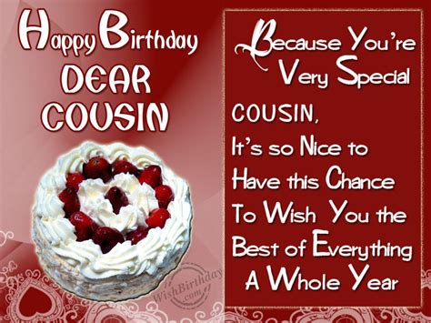 Special Birthday Wishes To Special Cousin - Birthday Wishes, Happy ...