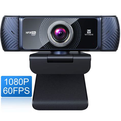 Buy VITADE FHD 1080P 60fps Webcam for PC with Microphone, Pro USB ...