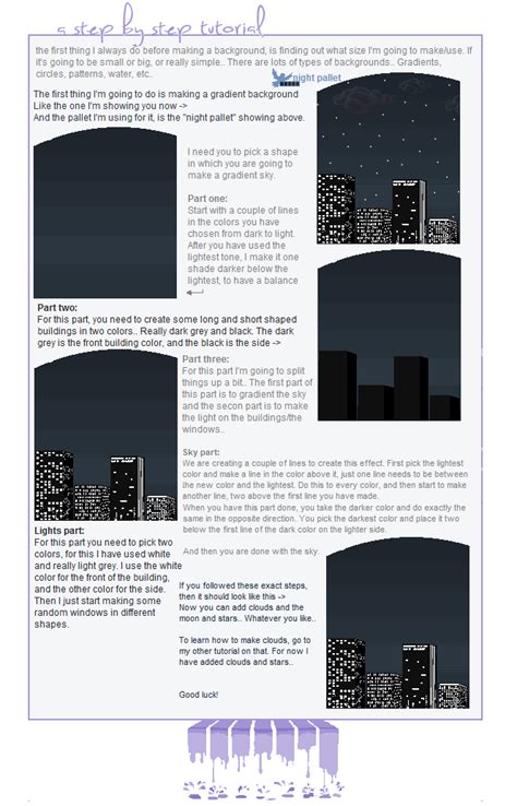 Pixel Art - City skyline tutorial by MsMellaa on DeviantArt