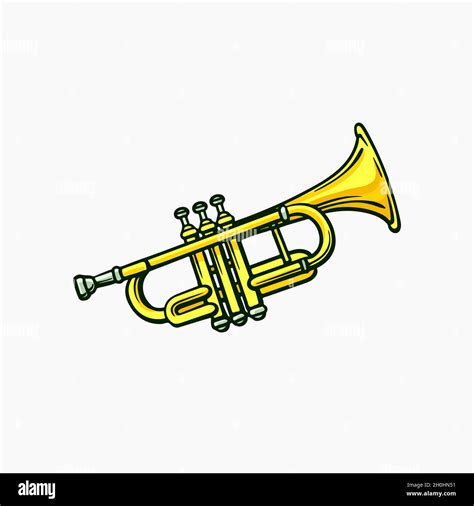 Trumpet Vector Illustration Cartoon Clipart Stock Vector Image & Art ...