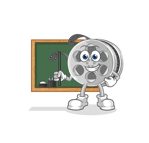 film reel cute cartoon 10738745 Vector Art at Vecteezy