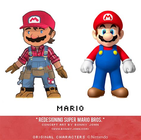 Super Mario Bros. Redesigned As Modern 2D Illustrations | Super Mario ...